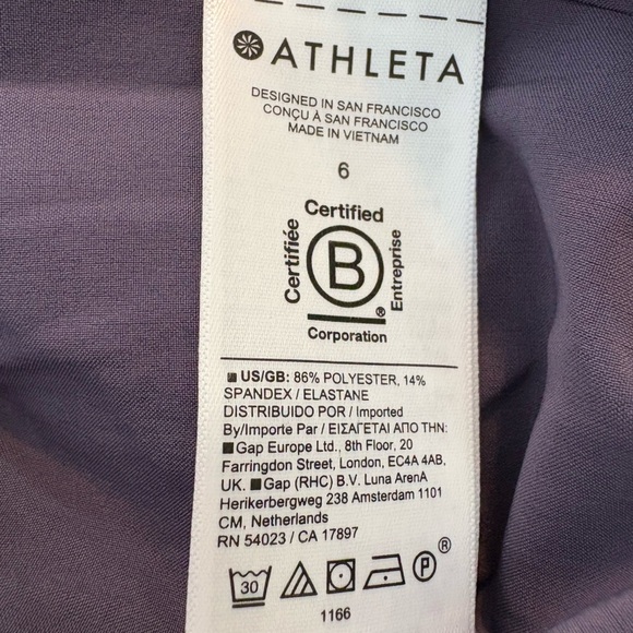 Athleta Purple Relaxed Fit joggers. Size 6 NWOT - Picture 8 of 9